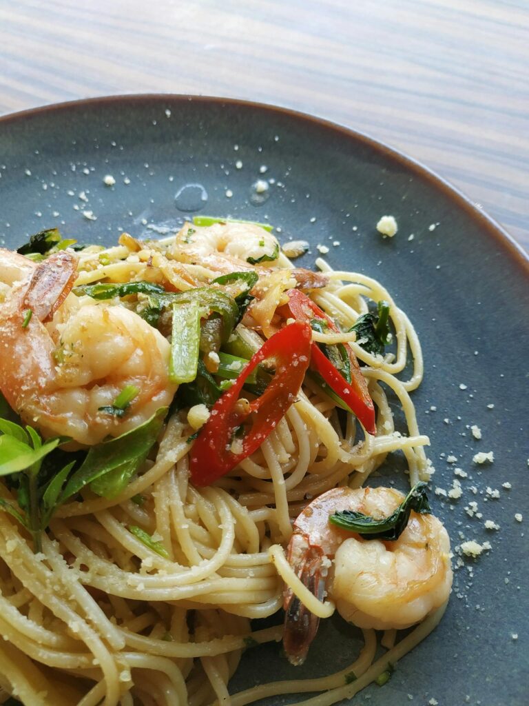 Pasta met Garnalen